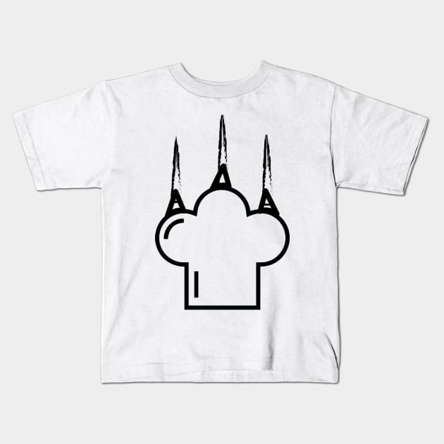 Cat Paw Kids T-Shirt by Dojaja